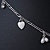 Vintage Inspired White Enamel Heart, Freshwater Pearl, Flower Charms Necklace With Long Tassel In Silver Tone - 36cm L/ 5cm Ext - view 9