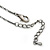 Vintage Inspired Crystal, Floral Charm Necklace In Burn Silver - 38cm Length/ 4cm Extension - view 4
