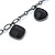 Victorian Style Black Acrylic Beads With Gun Metal Chain Necklace - 37cm L/ 7cm Ext - view 3