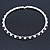 Silver Plated Clear/ Black Austrian Flex Choker Necklace - view 3