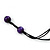 Lilac/ Purple Wood Bead Cotton Cord Necklace - 70cm L (Adjustable) - view 6