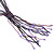 Purple, Black, Pink, Cappuccino Glass Bead Tassel Necklace - 60cm L/ 15cm L (Tassel) - view 8