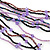 Purple, Black, Pink, Cappuccino Glass Bead Tassel Necklace - 60cm L/ 15cm L (Tassel) - view 7