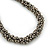 Chunky Metallic Grey Glass Bead Necklace - 70cm L - view 6