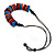 Multicoloured Bone Button Bead Cotton Cord Necklace - 64cm L (Adjustable) - view 7