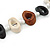 Black, Cream, Brown Bone Bead Necklace - 80cm L - view 3