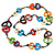 Multicoloured Bone, Wood Bead Cotton Cord Long Necklace - 92cm L - view 3