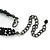 Chic Victorian/ Gothic/ Burlesque Black Bead Choker Necklace - 32cm Length/ 8cm Extension - view 6