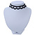 Chic Victorian/ Gothic/ Burlesque Black Bead Choker Necklace - 32cm Length/ 8cm Extension - view 8