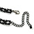 Chic Victorian/ Gothic/ Burlesque Black Bead Choker Necklace - 32cm Length/ 7cm Extension - view 7
