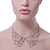 Clear Austrian Crystal Collar Necklace In Silver Tone - 30cm Length/ 15cm Extension - view 3