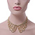 Clear Austrian Crystal Collar Necklace In Gold Plating - 30cm Length/ 15cm Extension - view 2