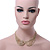 Clear Austrian Crystal Collar Necklace In Gold Plating - 28cm Length/ 15cm Extension - view 9