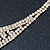 Clear Austrian Crystal Collar Necklace In Gold Plating - 28cm Length/ 15cm Extension - view 6