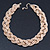 Gold Tone Mesh Choker Necklace - 38cm Length/ 4cm Extension - view 7