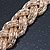 Gold Tone Mesh Choker Necklace - 38cm Length/ 4cm Extension - view 5