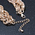 Gold Tone Mesh Choker Necklace - 38cm Length/ 4cm Extension - view 6