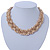 Gold Tone Mesh Choker Necklace - 38cm Length/ 4cm Extension - view 10