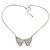 Crystal, Faux Pearl 'Collar' Pendant With Silver Tone Chain - 42cm L/ 6cm Ext - view 7