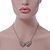 Crystal, Faux Pearl 'Collar' Pendant With Silver Tone Chain - 42cm L/ 6cm Ext - view 4