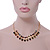 Statement Multicoloured Acrylic Bead Chunky Chain Necklace In Gold Tone - 40cm Length/ 7cm Extension - view 5