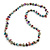 Multicoloured Shell Nugget Long Necklace - 90cm L - view 1