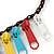Funky Multicoloured Zipper Cotton Cord Long Necklace - 82cm L - view 4