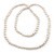 10mm Off Round Cream Freshwater Pearl Long Rope Necklace - 116cm L - view 9