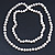 10mm Off Round Cream Freshwater Pearl Long Rope Necklace - 116cm L - view 5