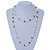 Long Rope White Baroque Shape Freshwater Pearl, Multicoloured Glass Bead Necklace - 116cm L - view 8