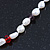 Long Rope White Baroque Shape Freshwater Pearl, Multicoloured Glass Bead Necklace - 116cm L - view 6