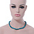 10mm Turquoise Bead Necklace With Spring Ring Closure - 47cm L - view 2