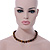 12mm Tiger Eye Round Semi-Precious Stone Necklace With Spring Ring Clasp - 44cm L - view 2