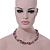 7-8mm Multicoloured Baroque Freshwater Pearl, 3 Strand Twisted Necklace - 46cm L/ 5cm Ext - view 2