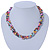 7-8mm Multicoloured Baroque Freshwater Pearl, 3 Strand Twisted Necklace - 46cm L/ 5cm Ext - view 3
