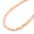 6-7mm Pale Pink Semi-Round Freshwater Pearl Necklace In Silver Tone - 43cm L - view 10