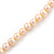 6-7mm Pale Pink Semi-Round Freshwater Pearl Necklace In Silver Tone - 43cm L - view 2