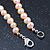 6-7mm Pale Pink Semi-Round Freshwater Pearl Necklace In Silver Tone - 43cm L - view 4