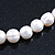 12mm Light Cream Ringed Freshwater Pearl Necklace In Silver Tone - 41cm L/ 6cm Ext - view 6
