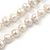 9mm Potato Shaped Light Cream Freshwater Pearl Long Rope Necklace - 110cm L - view 5