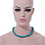 12mm Turquoise Bead Necklace With Spring Ring Closure - 47cm L - view 2