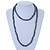 9mm Potato Shaped Peacock Coloured Freshwater Pearl Long Necklace - 110cm L - view 3