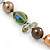 Multicoloured Shell Pearls with Crystal Glass Beads Long Necklace - 80cm L - view 5
