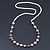 Multicoloured Shell Pearls with Crystal Glass Beads Long Necklace - 80cm L - view 2