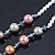 Multicoloured Shell Pearls with Crystal Glass Beads Long Necklace - 80cm L - view 7