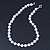10mm Rose Quartz Round Semi-Precious Stone Necklace With Spring Ring Closure - 47cm L - view 4