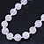 10mm Rose Quartz Round Semi-Precious Stone Necklace With Spring Ring Closure - 47cm L - view 6