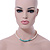 7mm Off Round Cream Freshwater Pearl, Turquoise Stone and Crystal Rings Necklace - 38cm L/ 6cm Ext - view 9