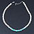 7mm Off Round Cream Freshwater Pearl, Turquoise Stone and Crystal Rings Necklace - 38cm L/ 6cm Ext - view 8