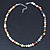 7mm Multicoloured Semi-Round Freshwater Pearl Necklace In Silver Tone - 36cm L/ 4cm Ext - view 8